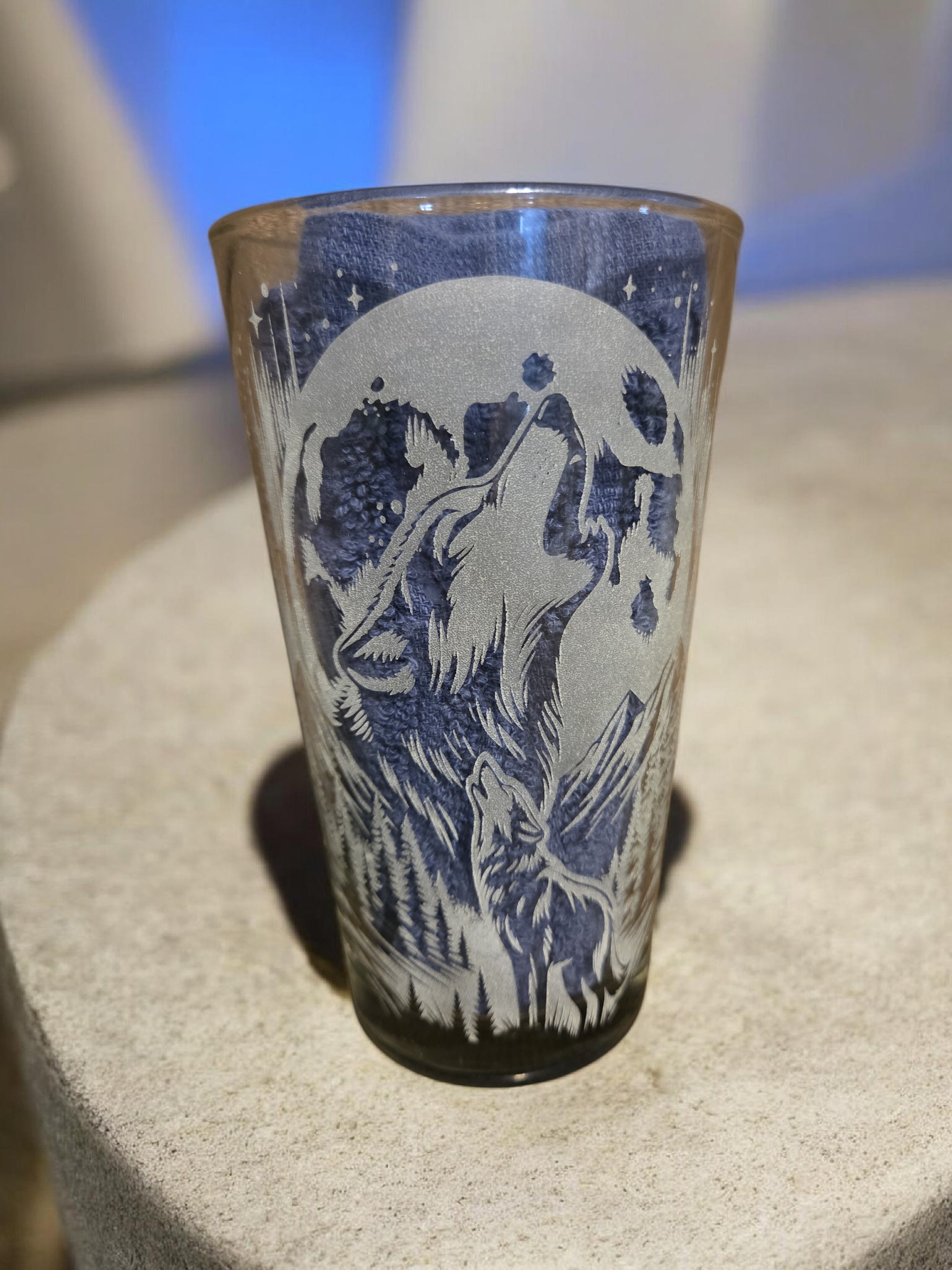 Highly detailed pilsner glass